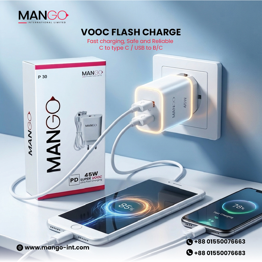 Mango P30 Super Vooc ultra Fast Charger 45W