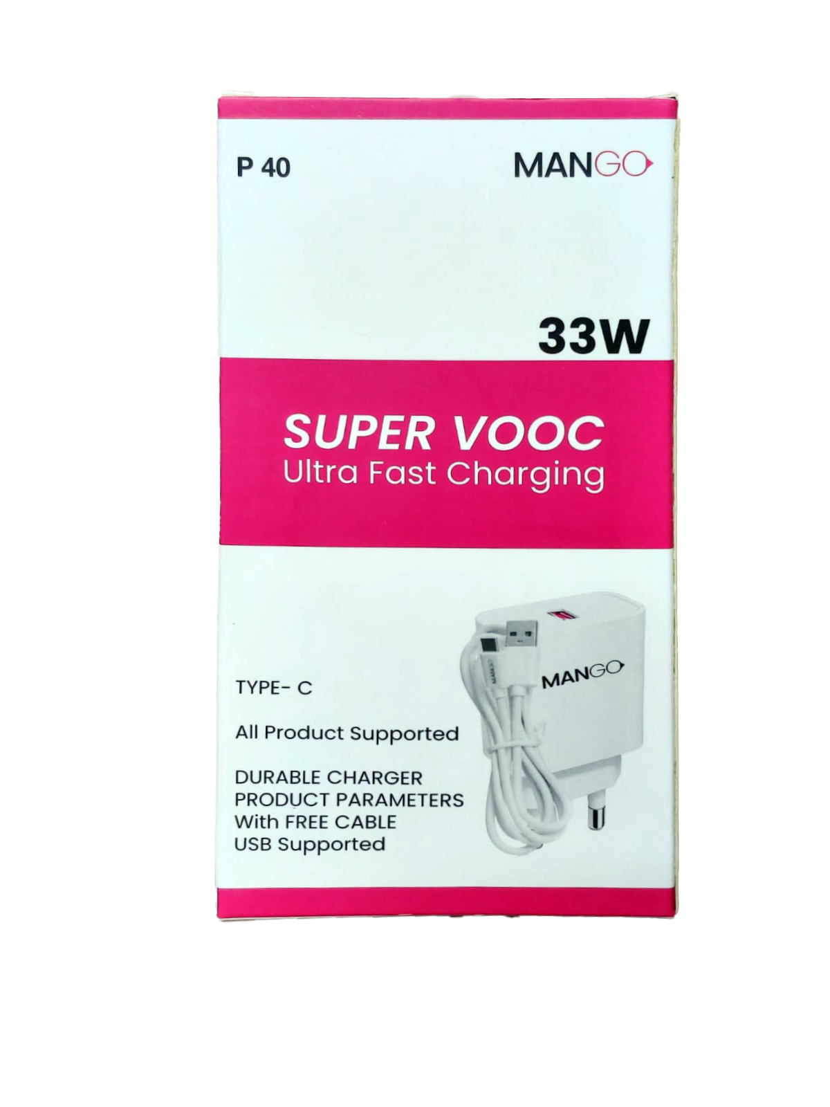 Mango P40 Super Vooc ultra Fast Charger 33W - Image 5