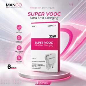 Mango P40 Super Vooc ultra Fast Charger 33W